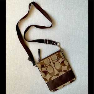 Coach crossbody bag, tan